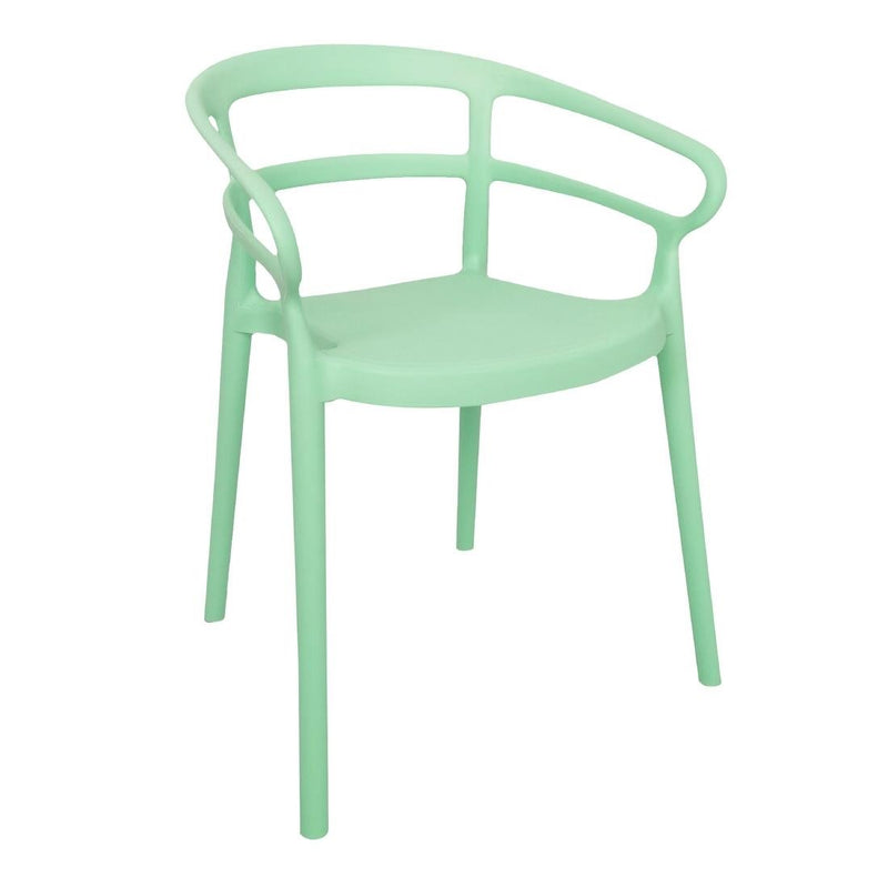 Bolero Mateo Cafe Chairs Mint Green (Pack of 2) DX981