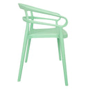 Bolero Mateo Cafe Chairs Mint Green (Pack of 2) DX981