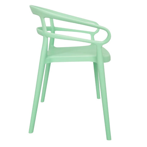 Bolero Mateo Cafe Chairs Mint Green (Pack of 2) DX981