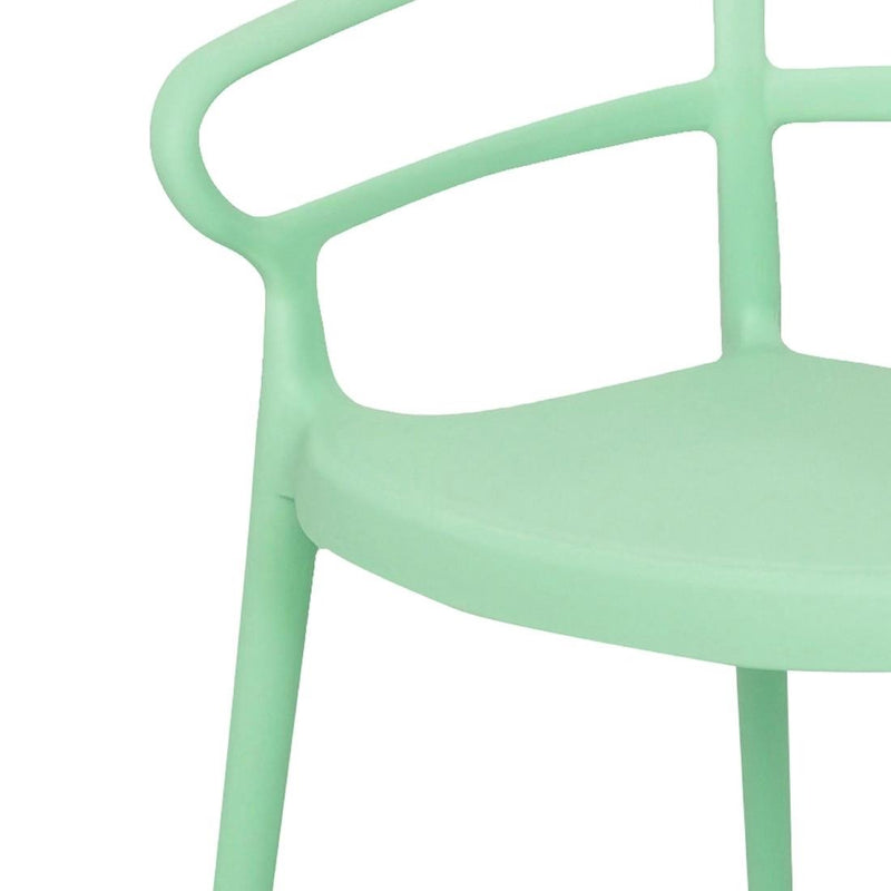 Bolero Mateo Cafe Chairs Mint Green (Pack of 2) DX981
