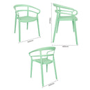 Bolero Mateo Cafe Chairs Mint Green (Pack of 2) DX981