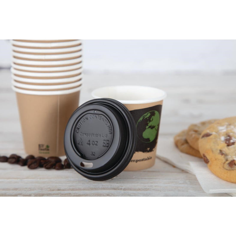 Fiesta Compostable Espresso Cup Lids 114ml (Pack of 1000) DY983