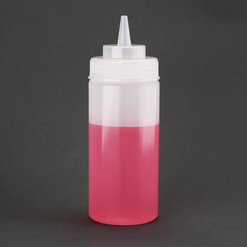Vogue Clear Wide Neck Squeeze Sauce Bottle 454ml E092