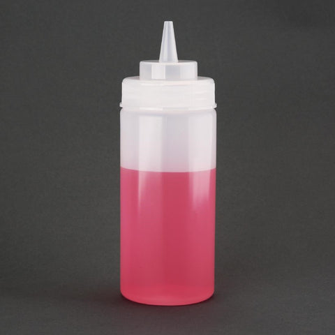 Vogue Clear Wide Neck Squeeze Sauce Bottle 454ml E092
