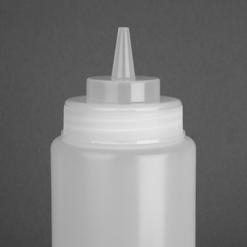 Vogue Clear Wide Neck Squeeze Sauce Bottle 910ml E093