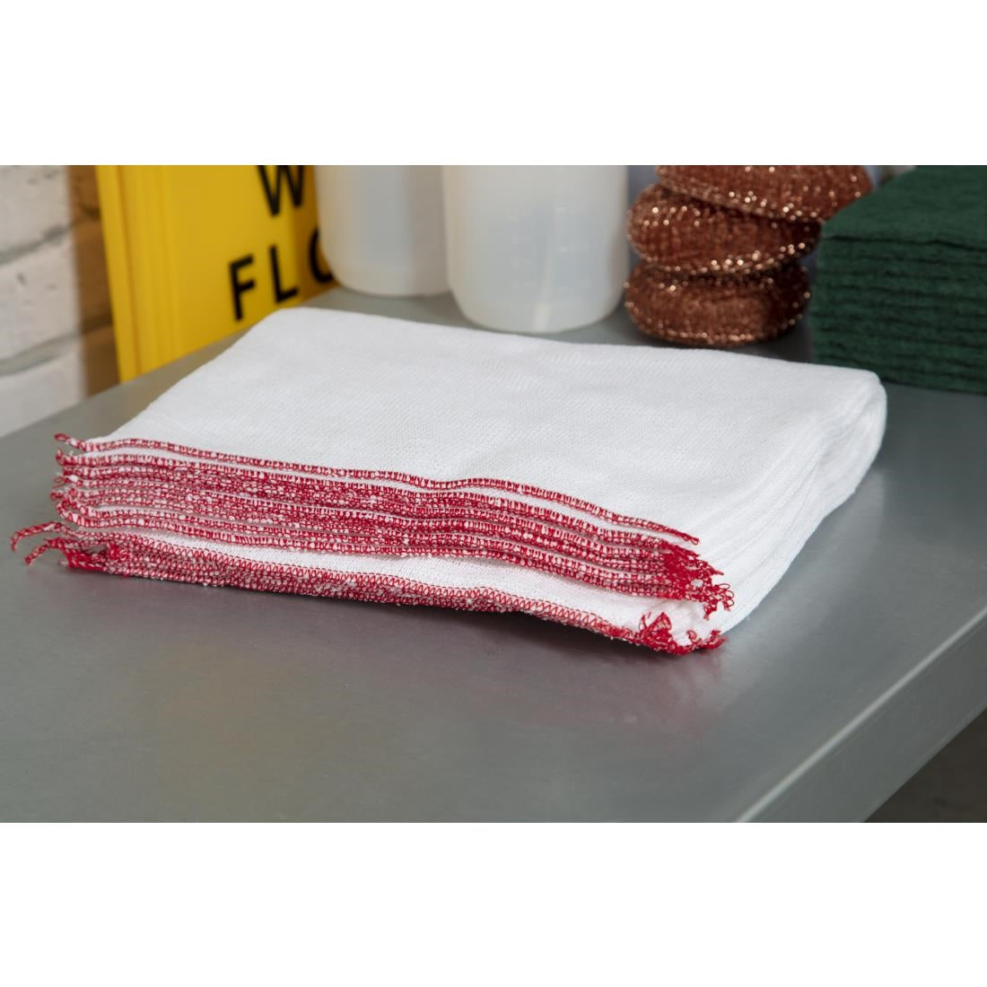 Jantex Dish Cloths Bleached 10 Pack E944