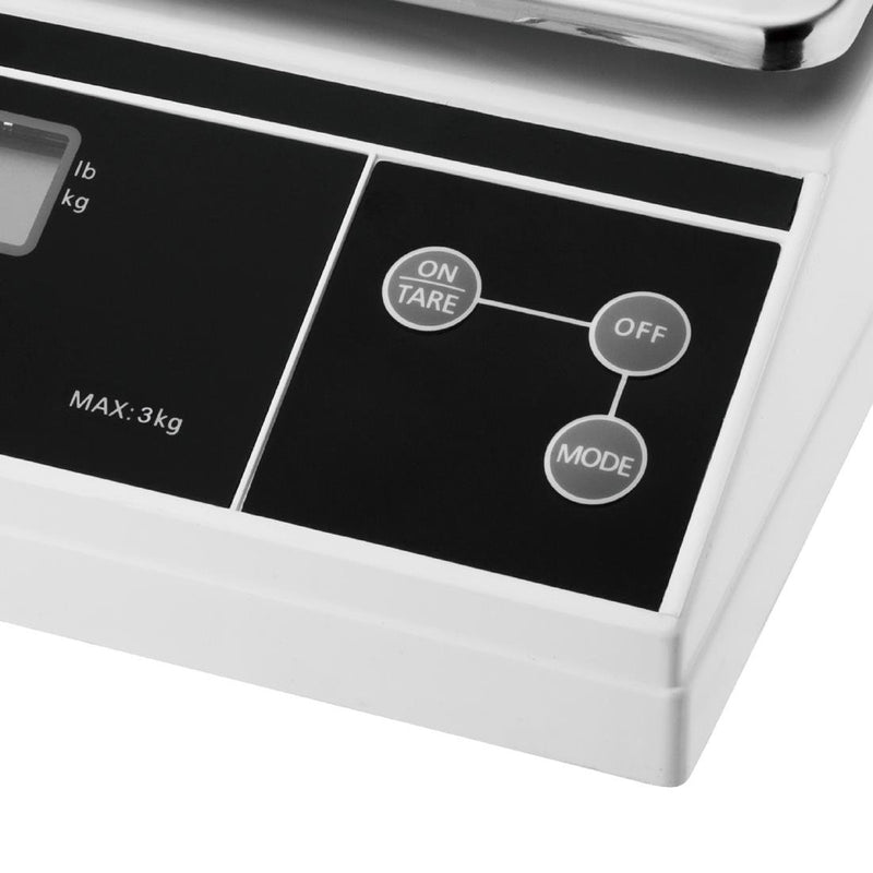 EDLP - Vogue Digital Platform Scale (Not Gov Stamped) 3kg Grad. 1g kg/lbs F177-A