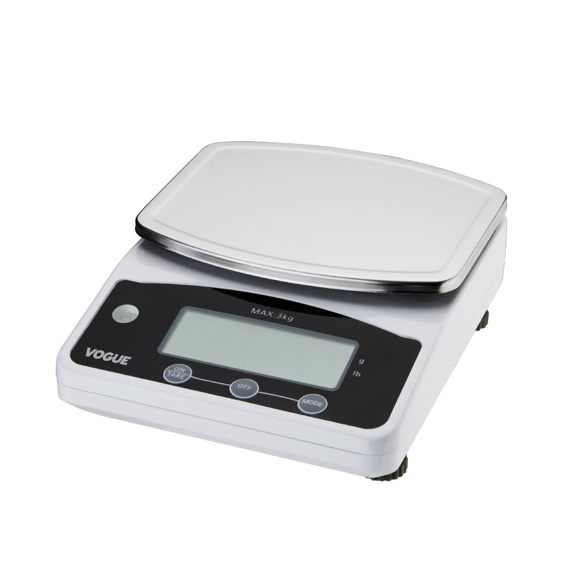 Vogue Digital Small Platform Scale (Not Gov Stamped) 3kg Grad. 0.5g kg/lb F201-A