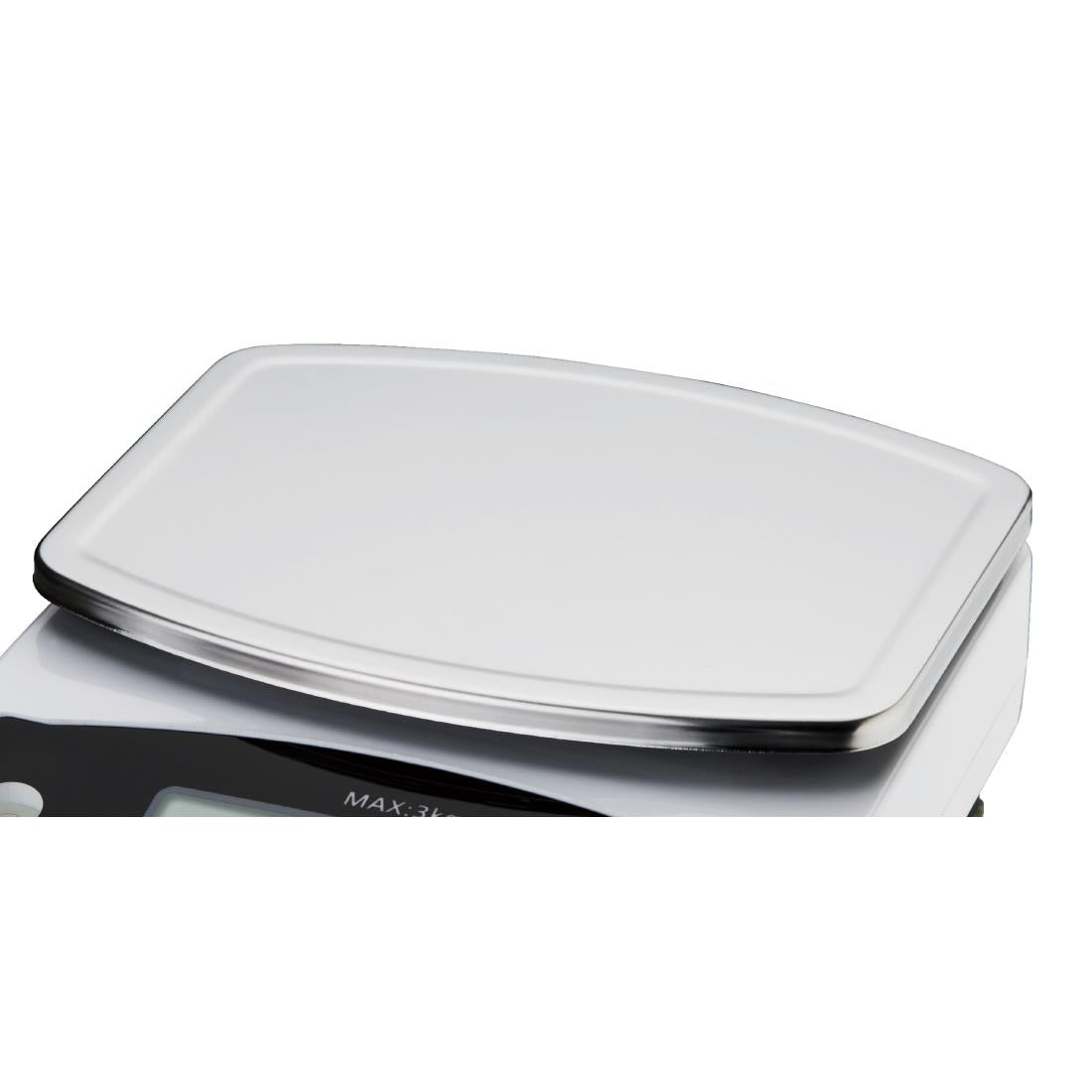 Vogue Digital Small Platform Scale (Not Gov Stamped) 3kg Grad. 0.5g kg/lb F201-A