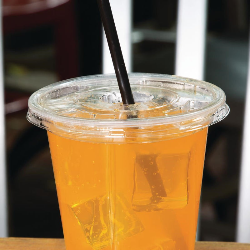 Fiesta Compostable Cold Cup Flat Lids 340ml / 454ml / 568ml (Pack of 1000) FA346