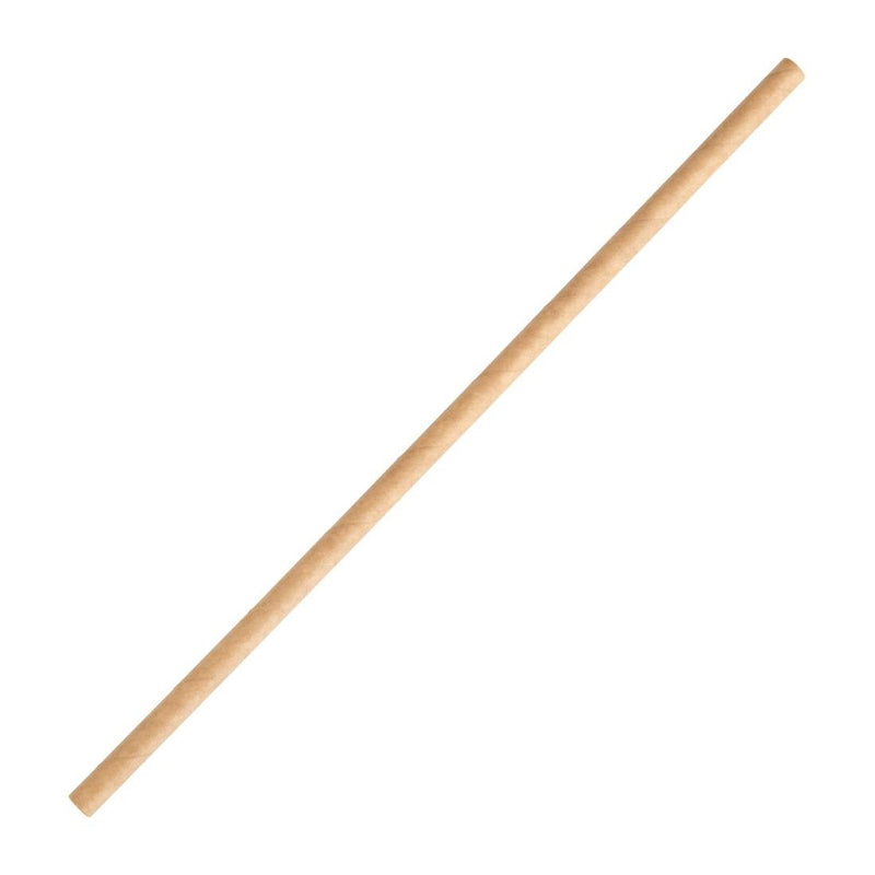 Fiesta Compostable Paper Straws Kraft (Pack of 250) FB138
