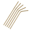 Fiesta Compostable Bendy Paper Straws Kraft (Pack of 250) FB141