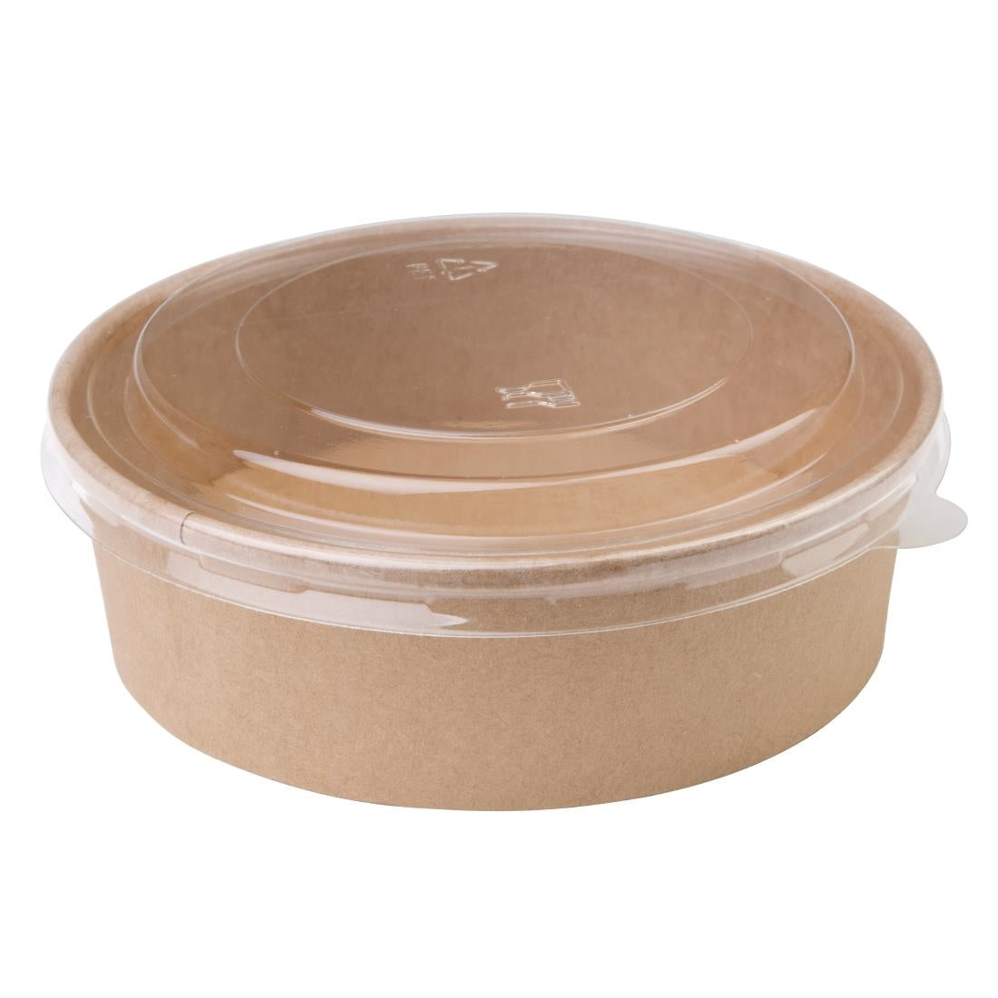 Fiesta Compostable Round Kraft Salad Bowls 500ml (Pack of 300) FB196