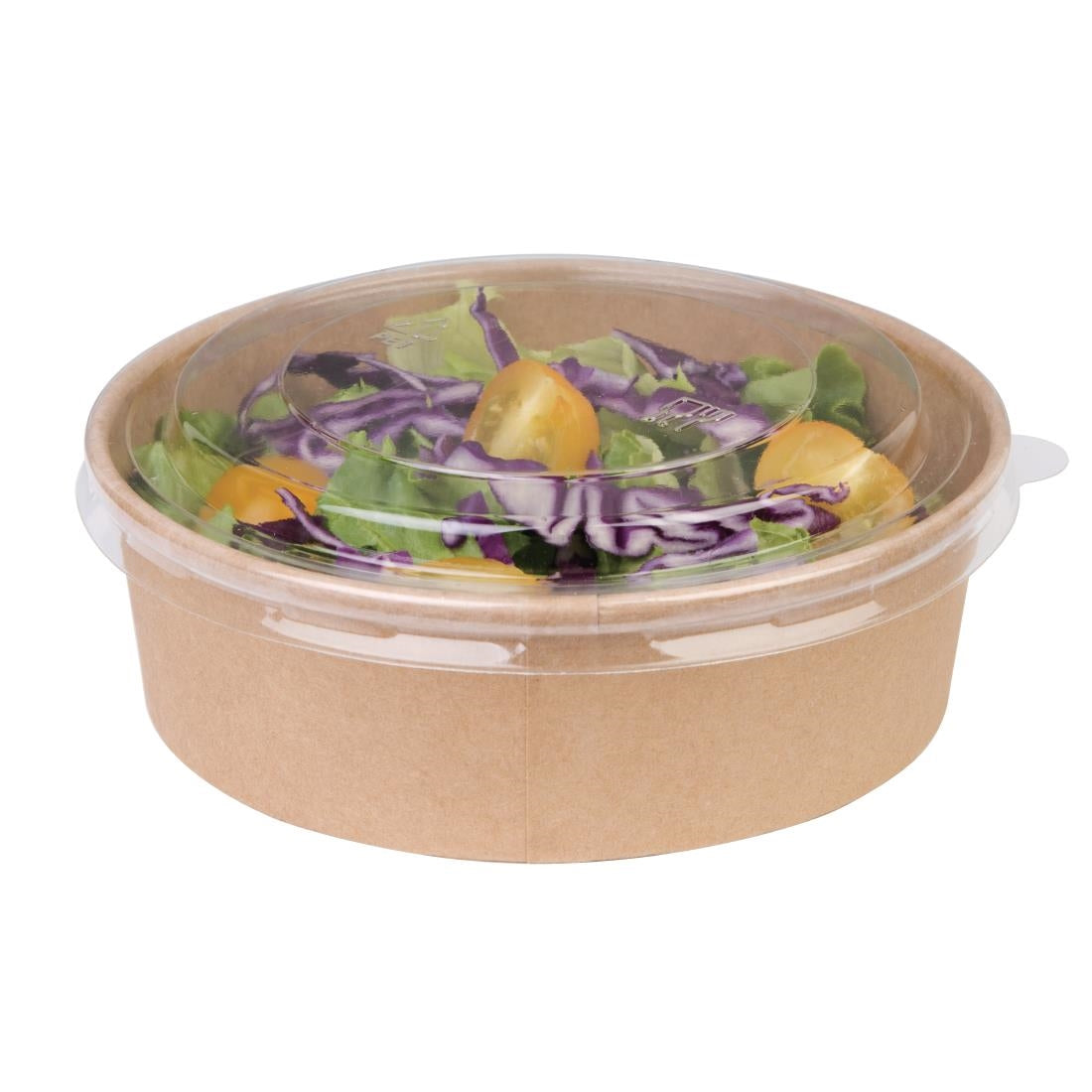 Fiesta Compostable Round Kraft Salad Bowls 500ml (Pack of 300) FB196
