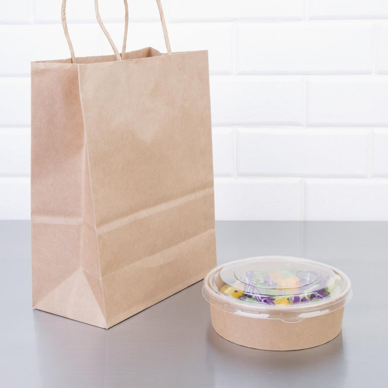 Fiesta Compostable Round Kraft Salad Bowls 500ml (Pack of 300) FB196