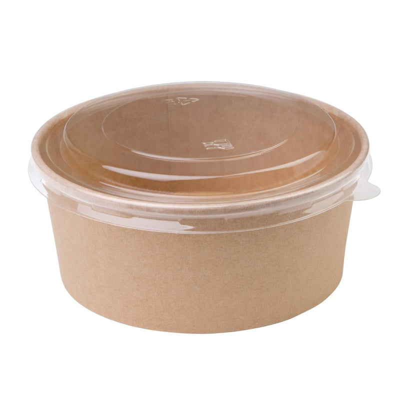 Fiesta Compostable Round Kraft Salad Bowls 750ml (Pack of 300) FB197