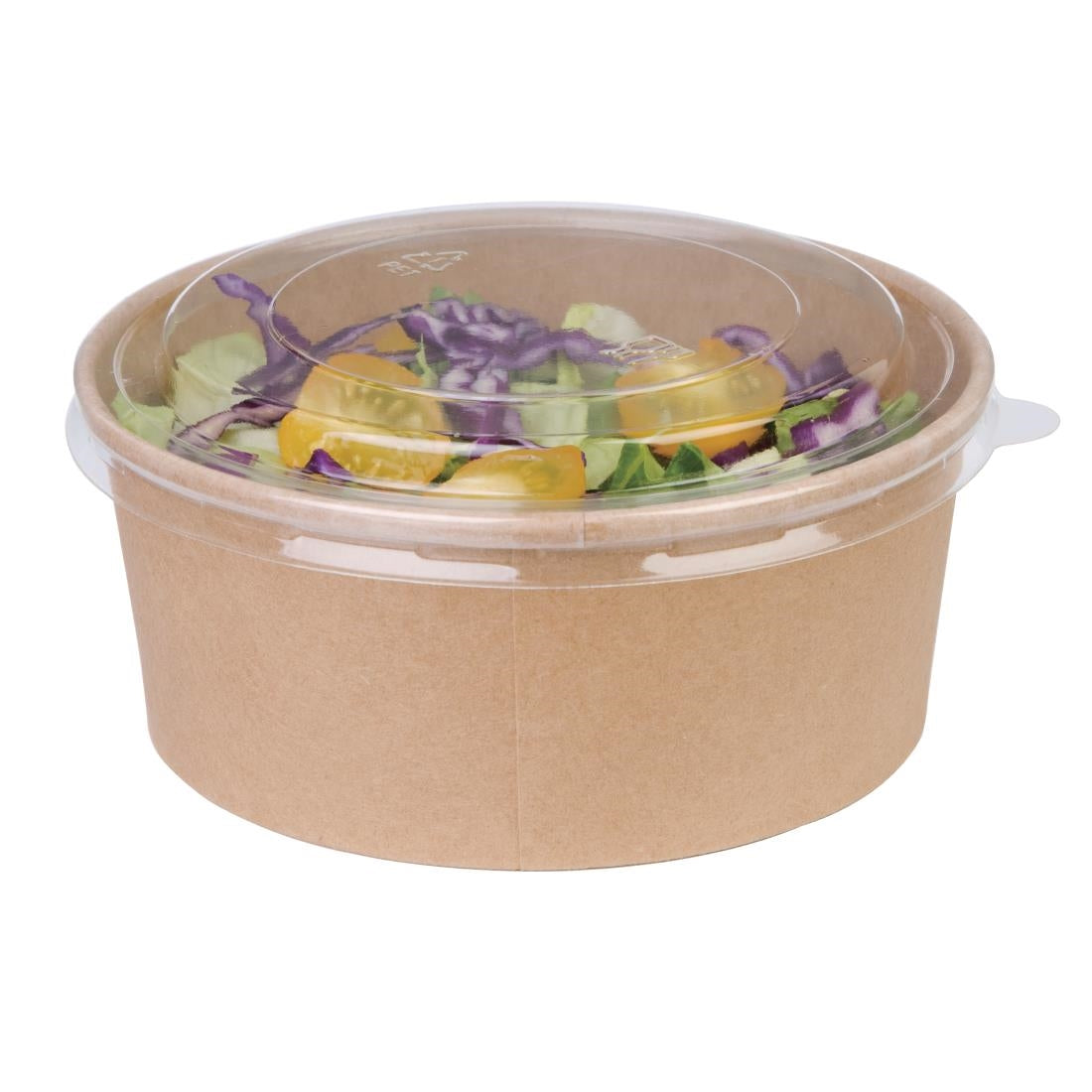 Fiesta Compostable Round Kraft Salad Bowls 750ml (Pack of 300) FB197