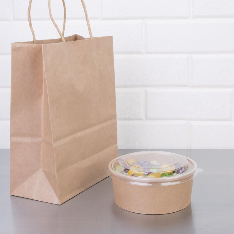 Fiesta Compostable Round Kraft Salad Bowls 750ml (Pack of 300) FB197