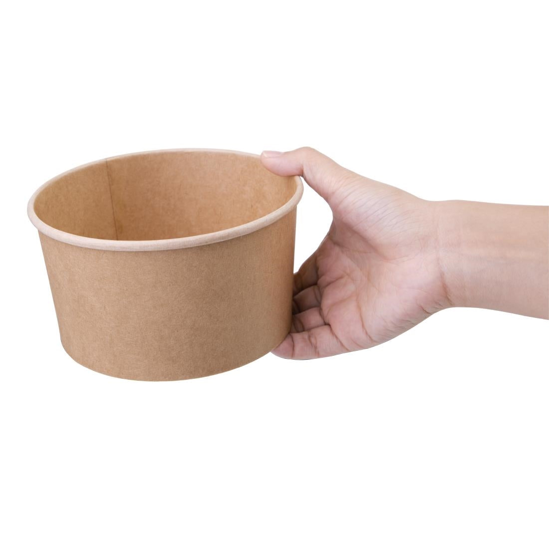Fiesta Compostable Round Kraft Salad Bowls 1000ml (Pack of 300) FB198