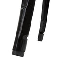 Bolero Bistro Metal Square Bar Table Black with Wooden Top 600mm FB595