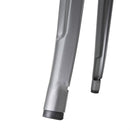 Bolero Bistro Metal Square Bar Table Gun Metal Grey with Wooden Top 600mm FB596