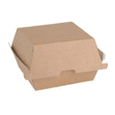 Fiesta Compostable Kraft Burger Boxes Small 105mm (Pack of 200) FB664