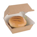 Fiesta Compostable Kraft Burger Boxes Small 105mm (Pack of 200) FB664