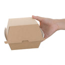 Fiesta Compostable Kraft Burger Boxes Large 112mm (Pack of 150) FB665