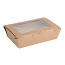 Fiesta Compostable Salad Boxes with PLA Windows 700ml (Pack of 200) FB676