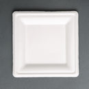 Fiesta Compostable Bagasse Square Plates 159mm (Pack of 50) FC518