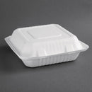 Fiesta Compostable Bagasse Hinged Food Containers 236mm (Pack of 200) FC527