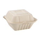 Fiesta Compostable Bagasse Burger Boxes Natural Colour 152mm (Pack of 500) FC542