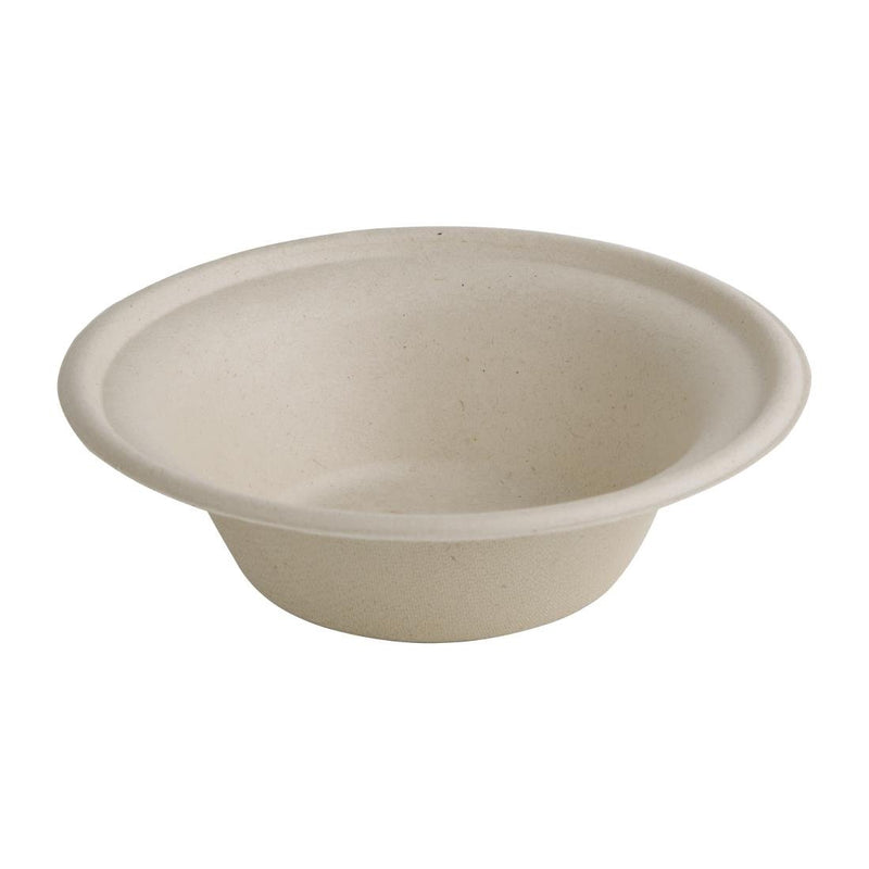 Fiesta Compostable Bagasse Round Bowls Natural Colour 312ml (Pack of 50) FC543