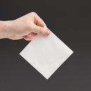 Fiesta Recyclable Cocktail Napkin White 240x240mm 2ply 1/4 Fold (Pack of 4000) FE216