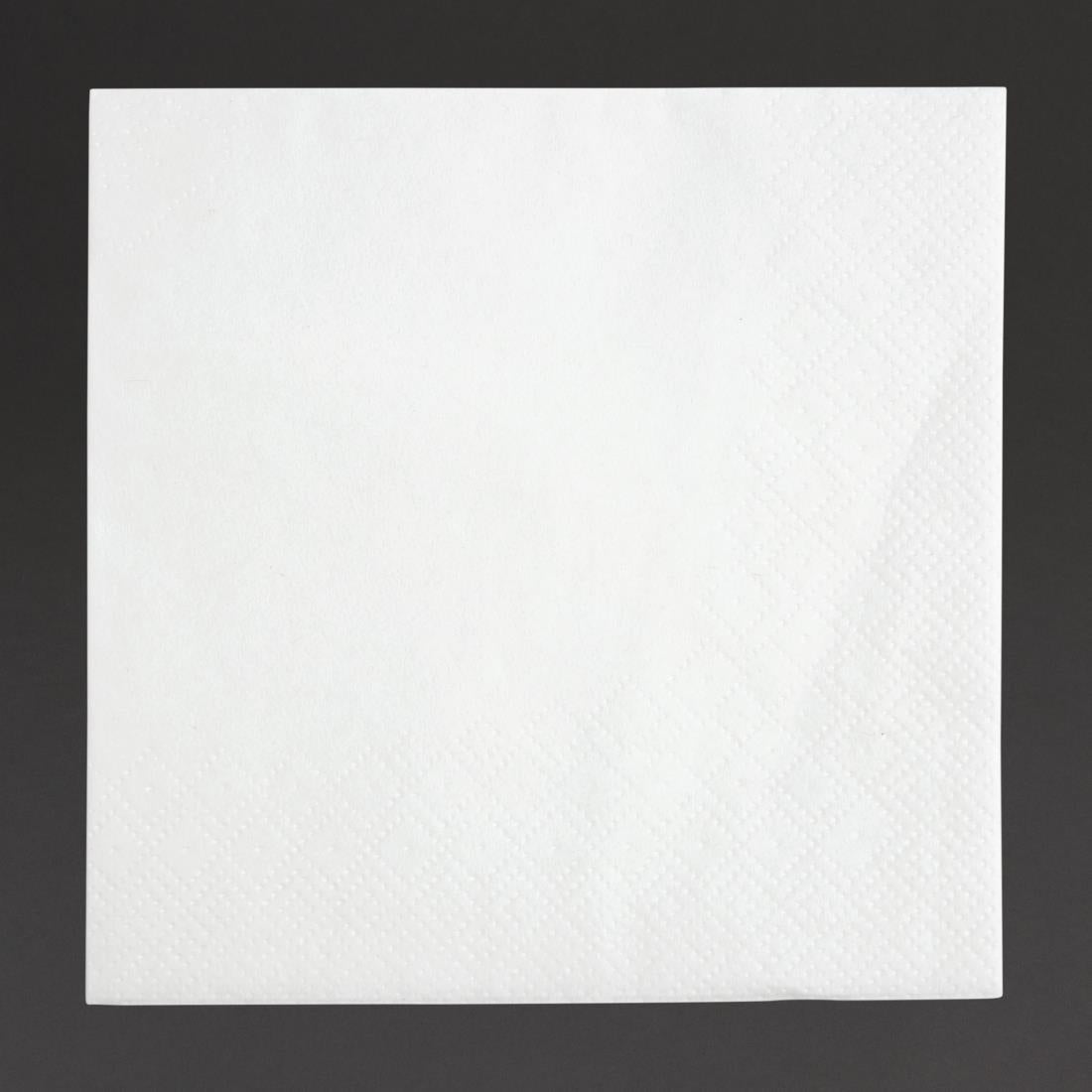 Fiesta Recyclable Cocktail Napkin White 240x240mm 2ply 1/4 Fold (Pack of 4000) FE216