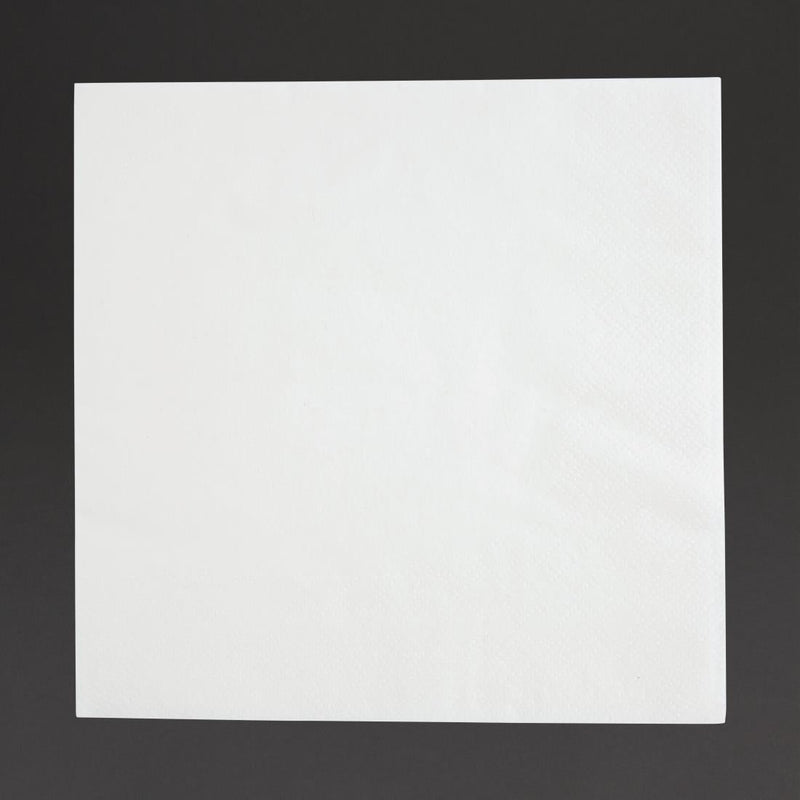 Fiesta Recyclable Lunch Napkin White 330x330mm 2ply 1/4 Fold (Pack of 2000) FE219