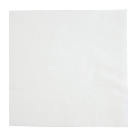 Fiesta Recyclable Lunch Napkin White 300x300mm 1ply 1/4 Fold (Pack of 5000) FE212