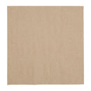 Fiesta Recyclable Recycled Lunch Napkin Kraft 330x330mm 2ply 1/4 Fold (Pack of 2000) FE226