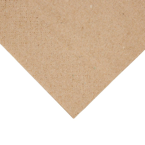 Fiesta Recyclable Recycled Lunch Napkin Kraft 330x330mm 2ply 1/8 Fold (Pack of 2000) FE234