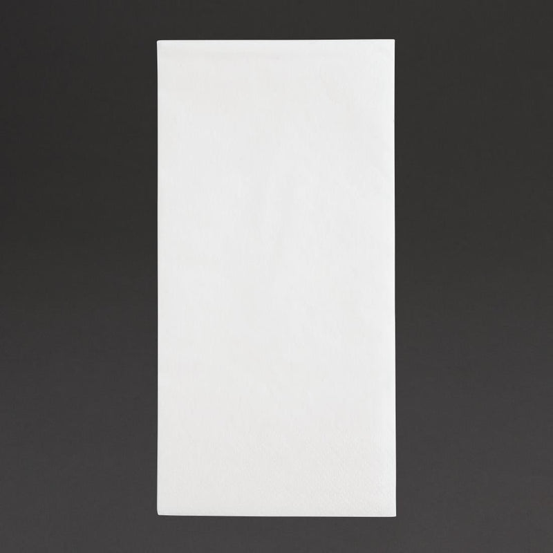 Fiesta Recyclable Dinner Napkin White 400x400mm 2ply 1/8 Fold (Pack of 2000) FE243