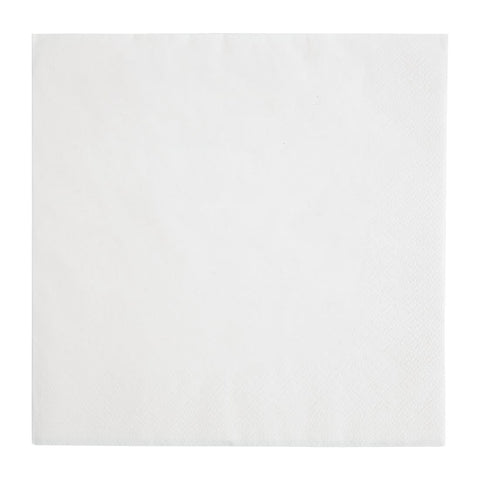 Fiesta Recyclable Dinner Napkin White 400x400mm 3ply 1/4 Fold (Pack of 1000) FE251