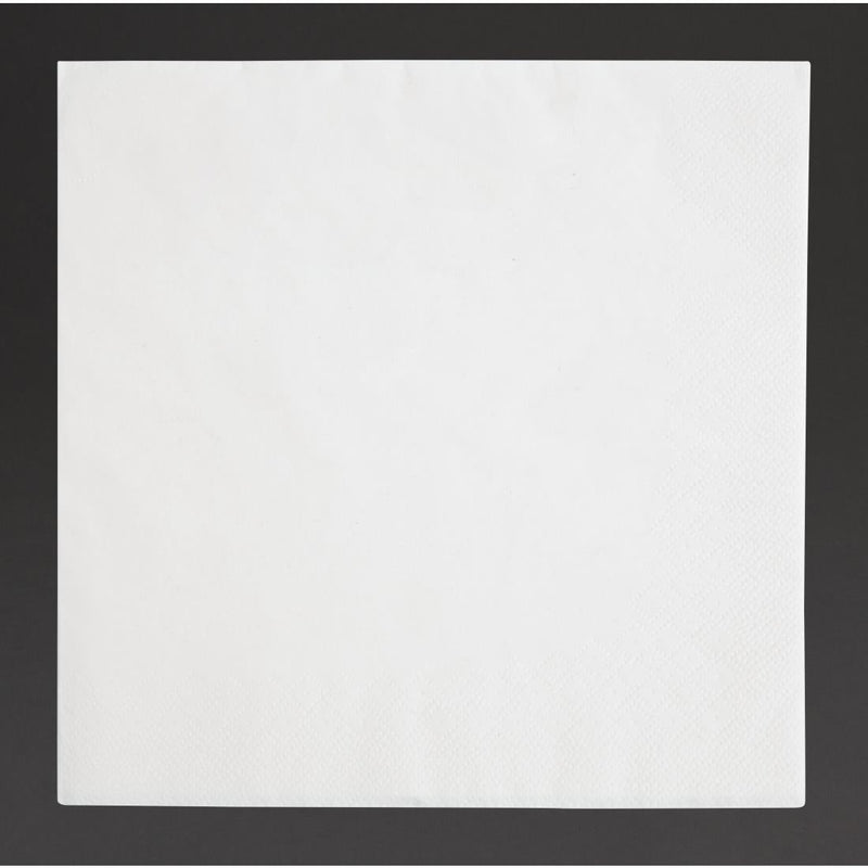 Fiesta Recyclable Dinner Napkin White 400x400mm 3ply 1/4 Fold (Pack of 1000) FE251