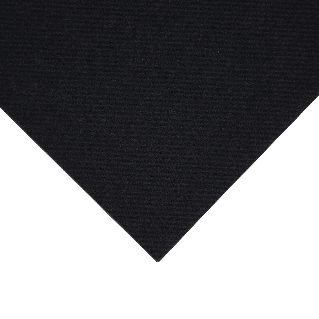 Fiesta Recyclable Premium Tablin Cocktail Napkin Black 24x24cm Airlaid 1/4 Fold (Pk 2400) FE263