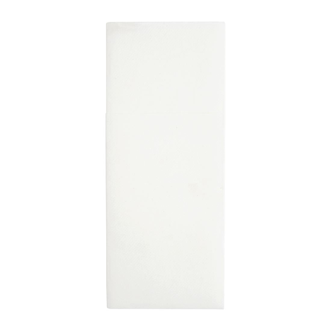 Fiesta Recyclable Premium Tablin Dinner Napkin White 480x400mm Airlaid Pocket Fold (Pack of 400) FE277