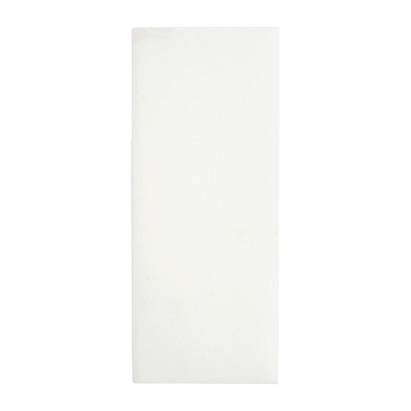 Fiesta Recyclable Premium Tablin Dinner Napkin White 480x400mm Airlaid Pocket Fold (Pack of 400) FE277