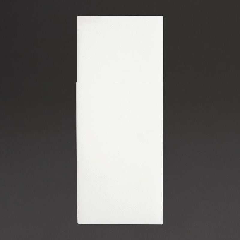 Fiesta Recyclable Premium Tablin Dinner Napkin White 480x400mm Airlaid Pocket Fold (Pack of 400) FE277