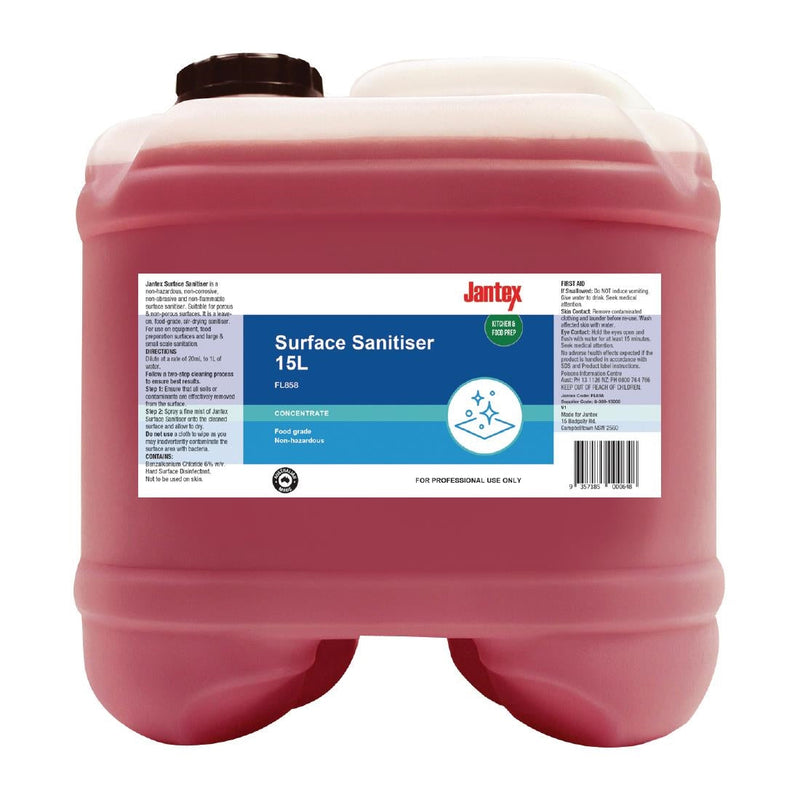 Jantex Food Grade Surface Sanitiser Concentrate 15Ltr FL858