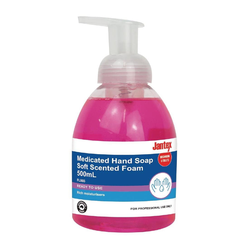 Jantex Medicated Hand Soap Soft Scent Foam 500ml FL865