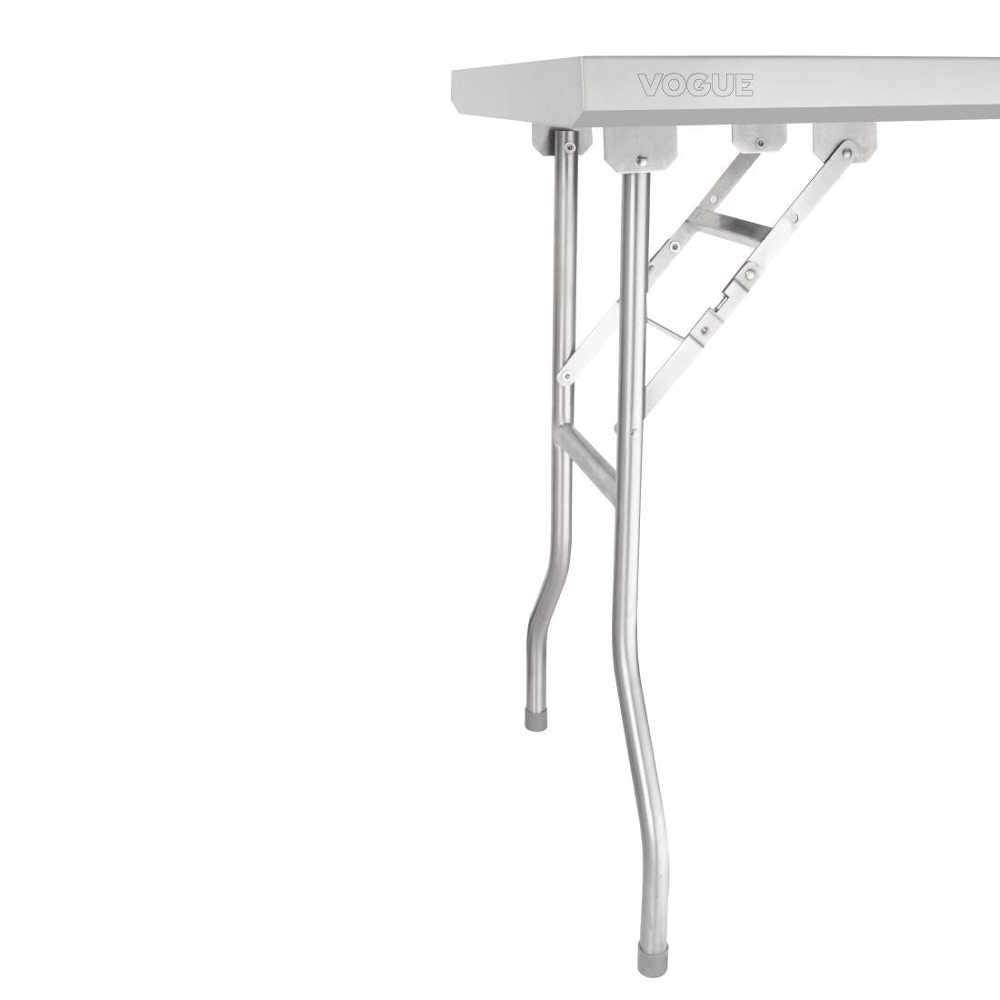 Vogue Stainless Steel Folding Work Table 1220x610x780mm FN288