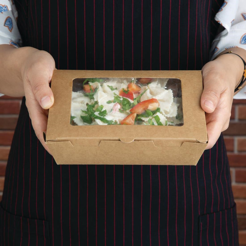 Fiesta Salad Box with PET Window 700ml (Pack of 200) FN897